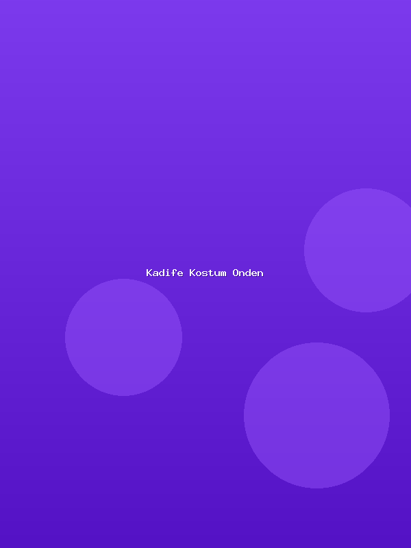 Kadife Kostüm