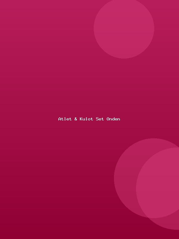 Atlet & Külot Set